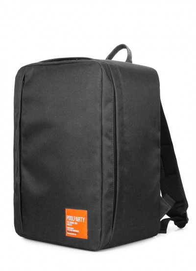 Рюкзак для ручной клади POOLPARTY Airport 40x30x20см Wizz Air / МАУ черный