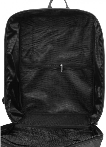 Рюкзак для ручної поклажі POOLPARTY Airport 40x30x20см Wizz Air / МАУ чорний