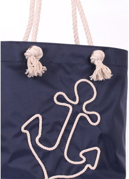 Летняя сумка с якорем POOLPARTY Anchor синяя