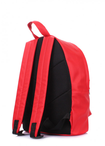 Міський рюкзак POOLPARTY зі штучної шкіри червоний
