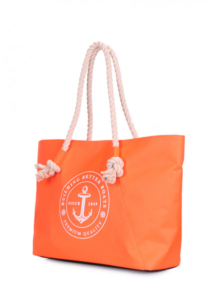 Літня сумка POOLPARTY Breeze з якорем помаранчева