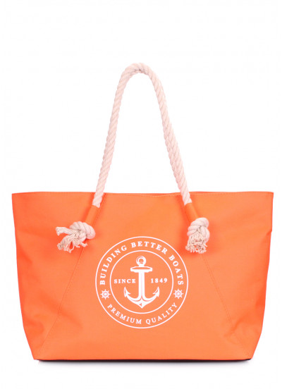 Літня сумка POOLPARTY Breeze з якорем помаранчева