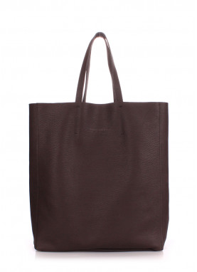 Женская кожаная сумка POOLPARTY City коричневая
