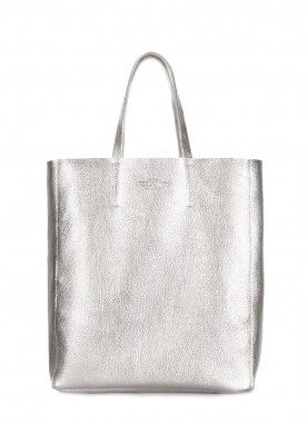Жіноча шкіряна сумка POOLPARTY City срібна