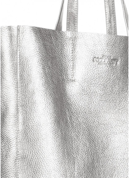 Жіноча шкіряна сумка POOLPARTY City срібна