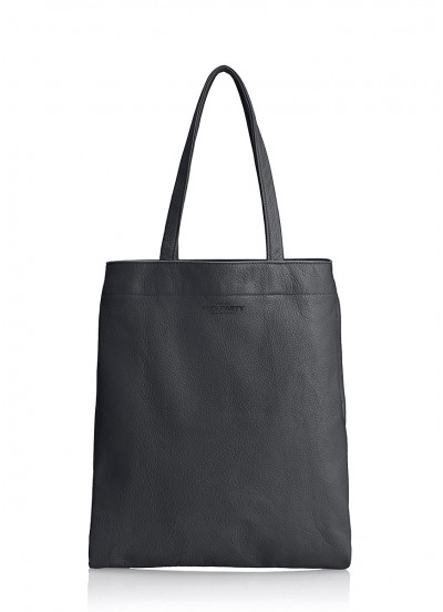 Женская кожаная сумка POOLPARTY Daily черная