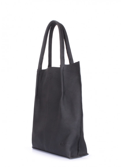 Женская кожаная сумка POOLPARTY Eleganza черная