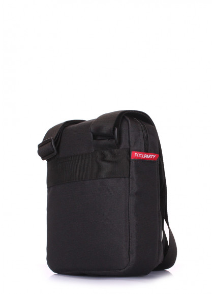 Чоловіча текстильна сумка з ременем на плече POOLPARTY Extreme чорна
