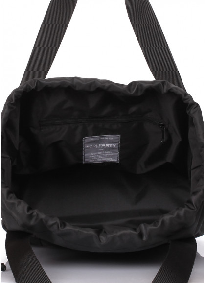 Женская сумка на шнурке POOLPARTY Felicita черная