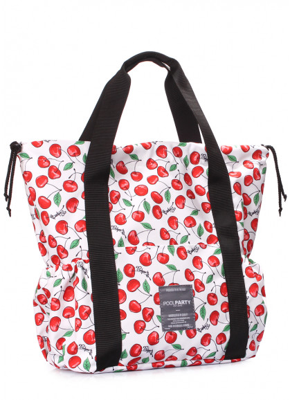 Женская сумка на шнурке POOLPARTY Felicita с черешнями