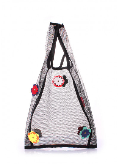 Женская сетчатая сумка-авоська POOLPARTY с цветами