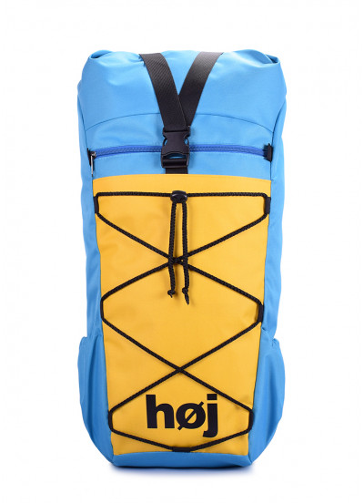 Рюкзак туристичний POOLPARTY Høj 36 литров жовто-блакитний