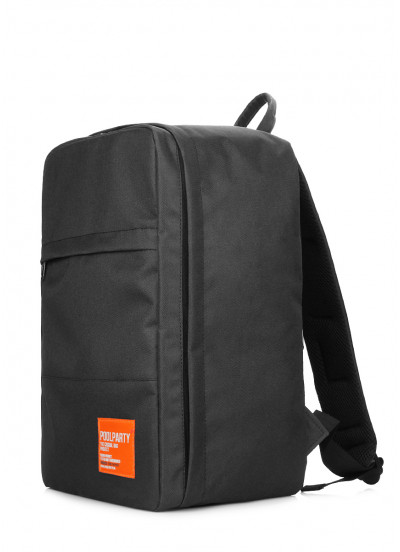 Рюкзак для ручної поклажі POOLPARTY Hub 40x25x20см Ryanair / Wizz Air / МАУ чорний