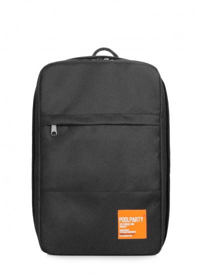 Рюкзак для ручной клади POOLPARTY Hub 40x25x20см Ryanair / Wizz Air / МАУ черный