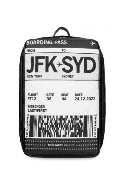 Рюкзак для ручної поклажі POOLPARTY Hub 40x25x20см Ryanair / Wizz Air / МАУ чорний