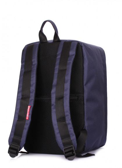 Рюкзак для ручной клади POOLPARTY Hub 40x25x20см Ryanair / Wizz Air / МАУ синий