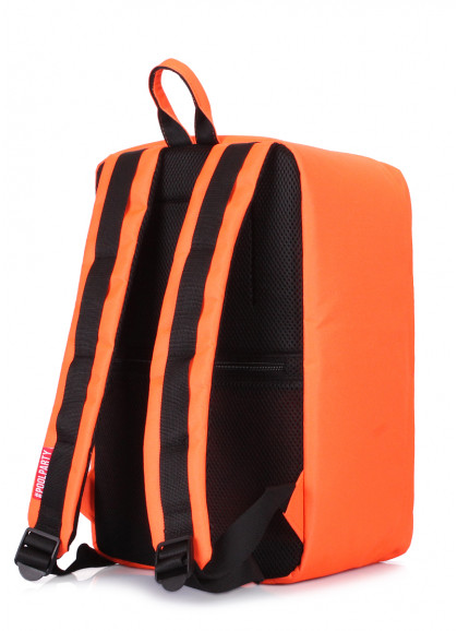 Рюкзак для ручной клади POOLPARTY Hub 40x25x20см Ryanair / Wizz Air / МАУ оранжевый