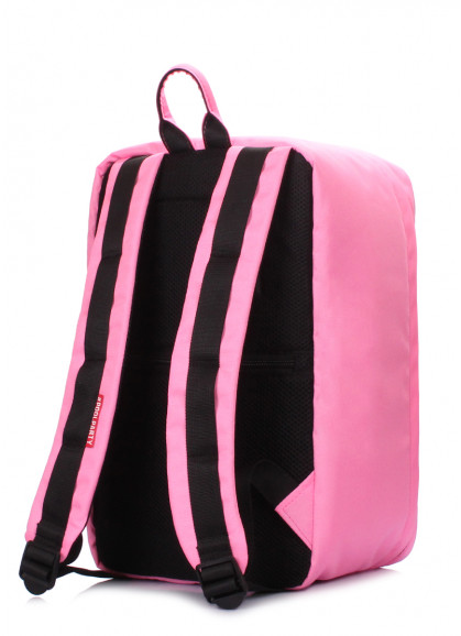 Рюкзак для ручной клади POOLPARTY Hub 40x25x20см Ryanair / Wizz Air / МАУ розовый