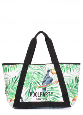 Летняя сумка POOLPARTY Laguna с тропическим принтом