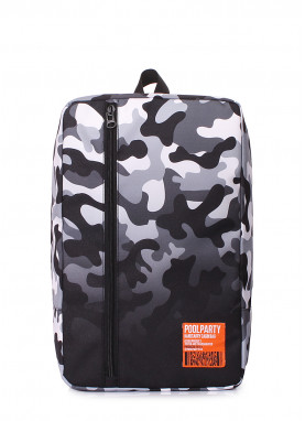 Рюкзак для ручної поклажі POOLPARTY Lowcost 40x25x20см Ryanair / Wizz Air / МАУ камуфляжний