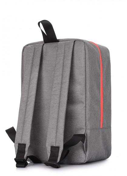 Рюкзак для ручной клади POOLPARTY Lowcost 40x25x20см Ryanair / Wizz Air / МАУ серый