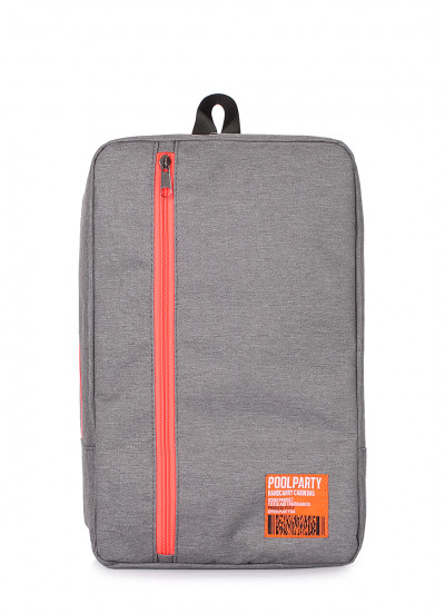 Рюкзак для ручной клади POOLPARTY Lowcost 40x25x20см Ryanair / Wizz Air / МАУ серый