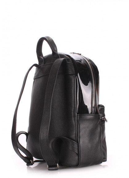 Рюкзак жіночий шкіряний  POOLPARTY Mini чорний