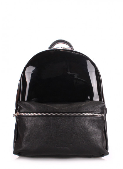 Рюкзак жіночий шкіряний  POOLPARTY Mini чорний