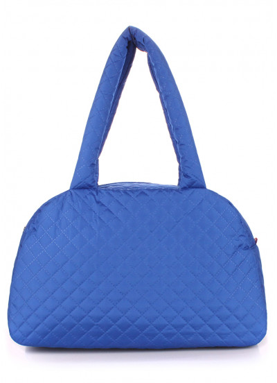 Стеганая сумка-саквояж POOLPARTY синяя