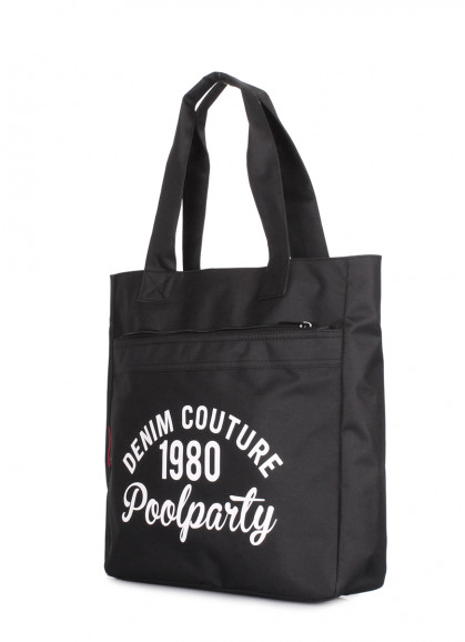 Повсякденна текстильна сумка POOLPARTY Old School чорна