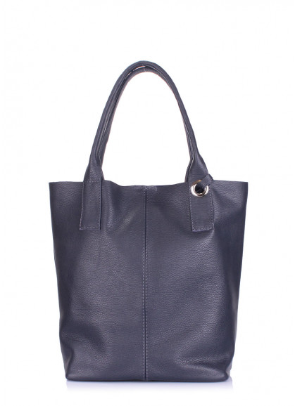 Женская кожаная сумка POOLPARTY Podium синяя