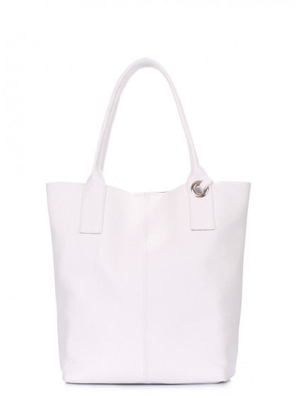 Жіноча шкіряна сумка POOLPARTY Podium біла