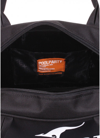 Повсякденна текстильна сумка-саквояж POOLPARTY чорна