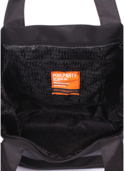 Повсякденна текстильна сумка POOLPARTY чорна