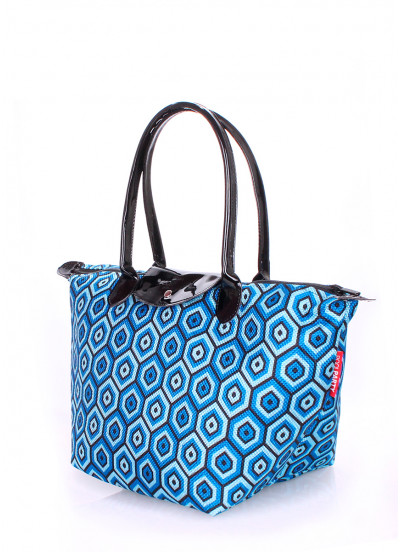 Женская текстильная сумка POOLPARTY с клапаном синяя