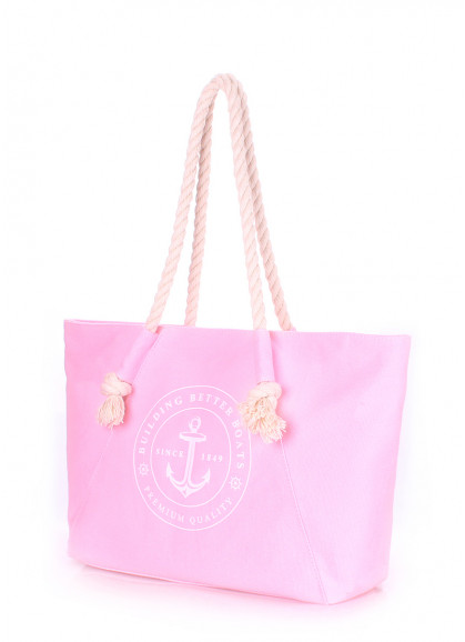 Літня сумка POOLPARTY Breeze з якорем рожева