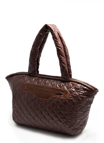 Стеганая сумка POOLPARTY Cocoon коричневая