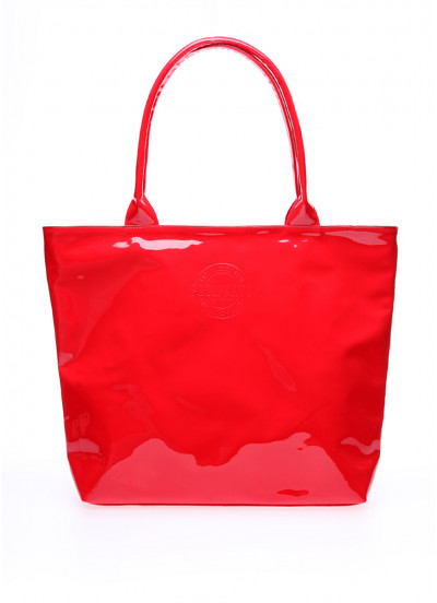 Женская лаковая сумка POOLPARTY красная