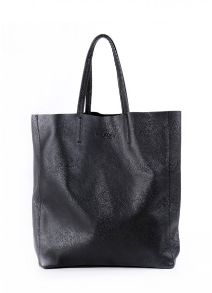 Женская кожаная сумка POOLPARTY City черная