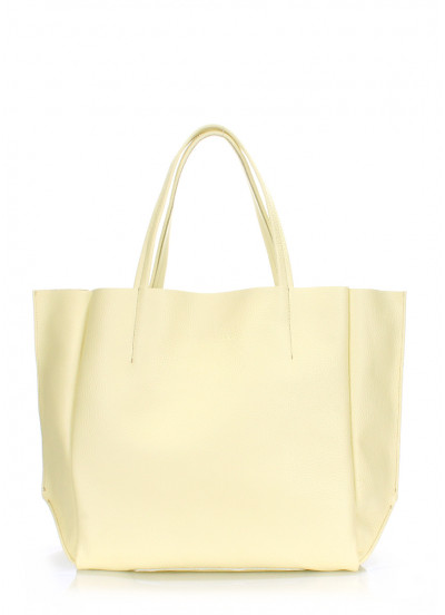 Женская кожаная сумка POOLPARTY Soho желтая