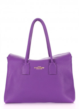 Жіноча шкіряна сумка POOLPARTY Sense фіолетова