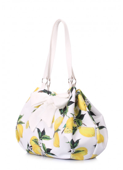 Літня сумка POOLPARTY Serena з бантом та лимонами