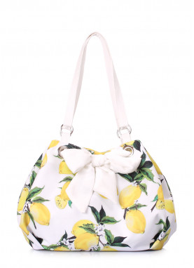 Летняя сумка POOLPARTY Serena с бантом и лимонами