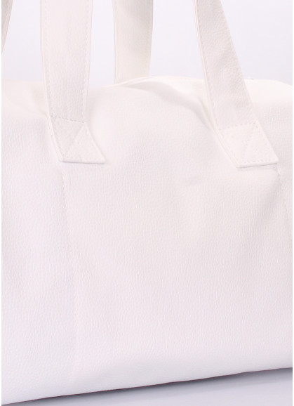 Біла повсякденна сумка POOLPARTY Sidewalk зі штучної шкіри