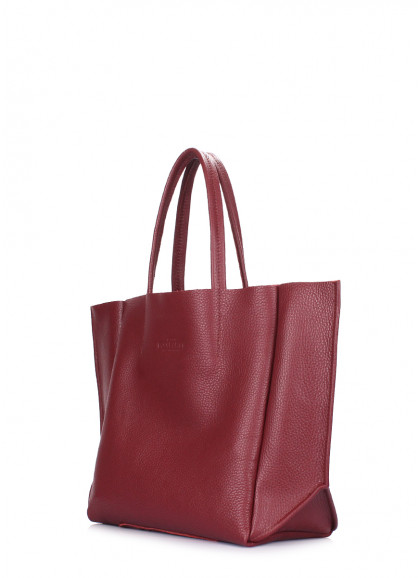 Женская кожаная сумка POOLPARTY Soho Mini бордовая
