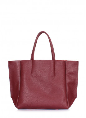 Женская кожаная сумка POOLPARTY Soho Mini бордовая