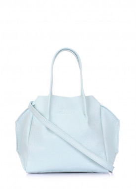 Жіноча шкіряна сумка POOLPARTY Soho Remix блакитна