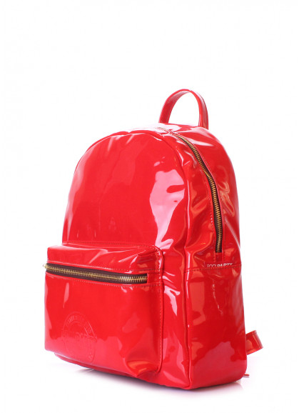 Рюкзак жіночий POOLPARTY Xs червоний лаковий
