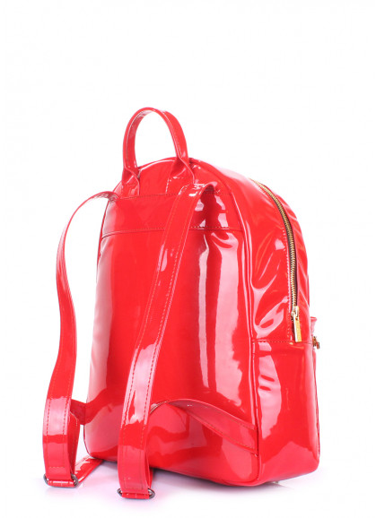 Рюкзак жіночий POOLPARTY Xs червоний лаковий
